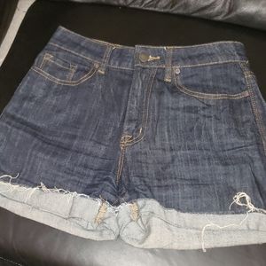 Urban Outfitters highwaist dark Blue denim shorts
